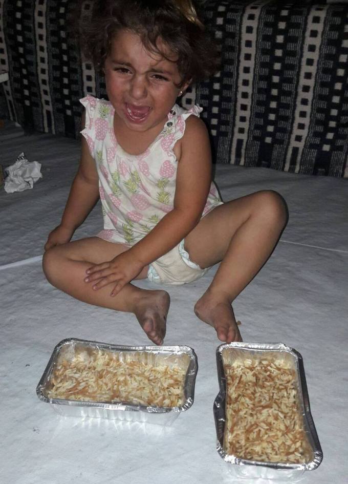 Rice the next day... rotten rice makes you cry...