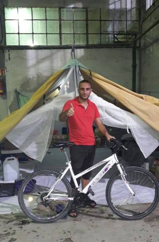 Thankyou for my new bike... now I don't have to walk 17km to get food...